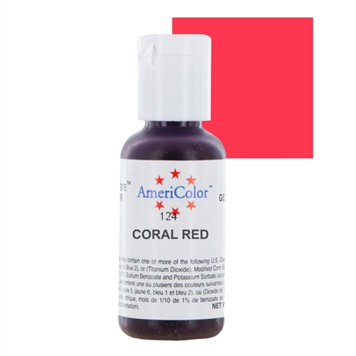  สีเจลอเมริคัลเลอร์143 CORAL RED 0.75oz.