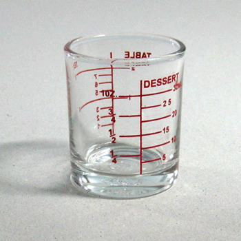 แก้วตวง แก้วช็อต 1 OZ /30 ML เทียบเท่า 1 shot Size 4.8 x 5.8 cm