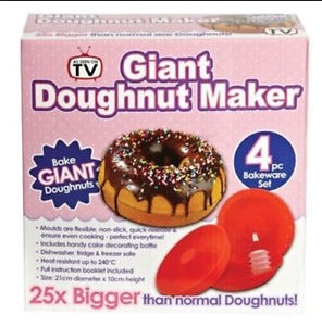 พิมพ์โดนัท Giant Doughnut Maker 4 Pc Bakeware set ขนาด 19 ซม.