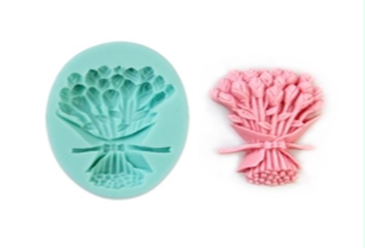 ช่อดอกไม้ พิมพ์ซิลิโคน  8.2*5.5*1.6