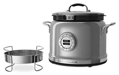 KitchenAid KMC4244SS Multi-Cooker with Stir Tower - Stainless Steel 110V+หม้อแปลงไฟ