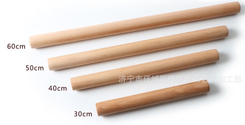 ไม้นวด ความยาวขนาด 30 cm หนา 3 cm (เนื้อไม้) Rolling Pin