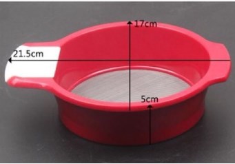 ที่ร่อนแป้งอย่างดี  ขนาด 17*21.5*5 cm 