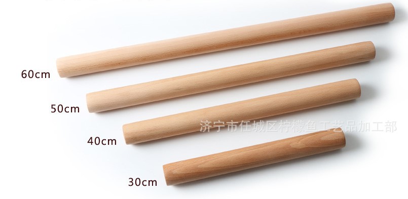 ไม้นวด ความยาวขนาด 50 cm หนา 4 cm (เนื้อไม้) Rolling Pin