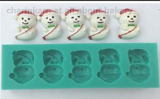 ซิลิโคนเขียว สโนว์แมนผูกหูกระต่าย