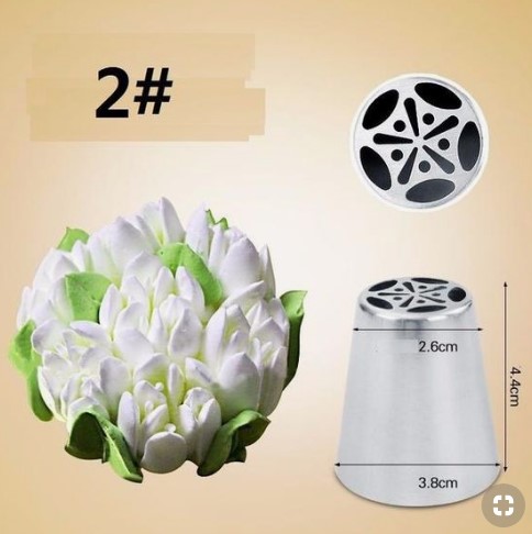 	หัวบีบ รัสเซีย Russian Icing Nozzle Tips (2  Set of 7)