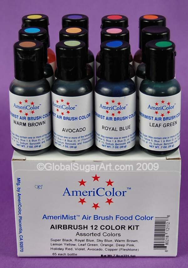 Air Brush 12 Color Kit by Americolor