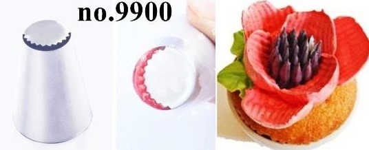 9900 ( Icing Nozzle tips ) หัวบีบ รัสเซีย 1.8*4.1*3.1 cm