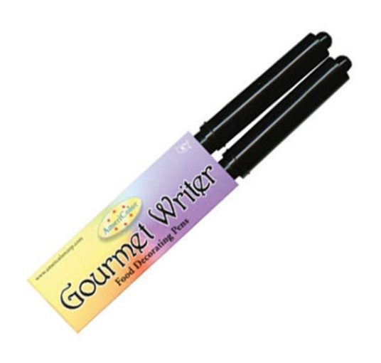 ปากกา แต่งหน้าเค้ก AmeriColor 2pcs./pack  Black/Black