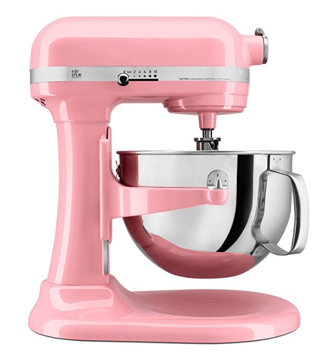 Pro600 เครื่องผสมอาหาร KitchenAid 575W 6Q Guava Glaze110V (26*20*27 8kg/42*33*50 13.5kg) + หม้อแปลงไฟ